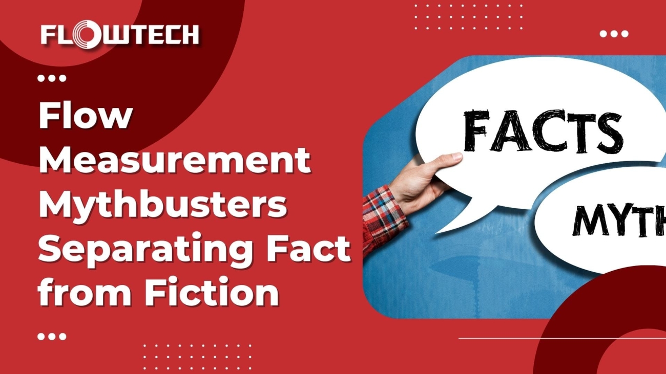 Flow measurement mythbusters illustration featuring common myths and truths.